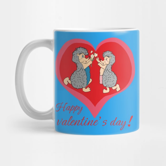 Hedgehog, Happy Valentine's Day by Alekvik